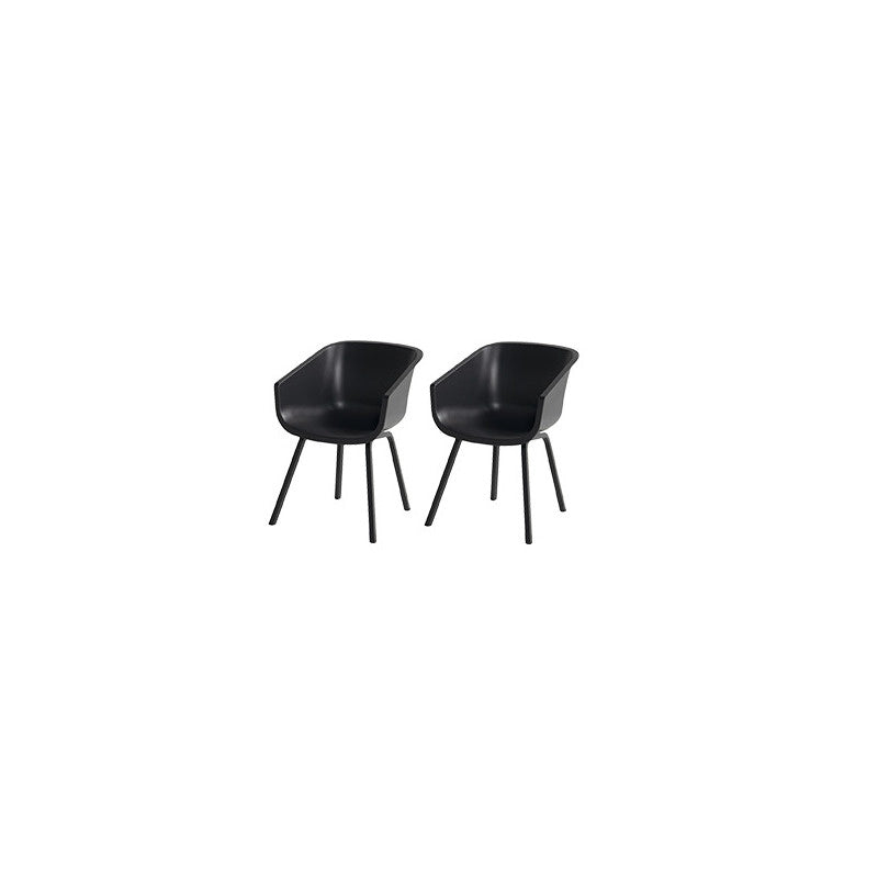 Set di 2 sedie AMALIA Element Alu HARTMAN - Nero