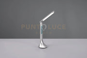 PATTY LAMPADA DA STUDIO LED 4W 380lm, 4000K ALLUMINIO RICARICABILE CON ORA, DATA E SVEGLIA ACCENSIONE TOUCH H. 34CM