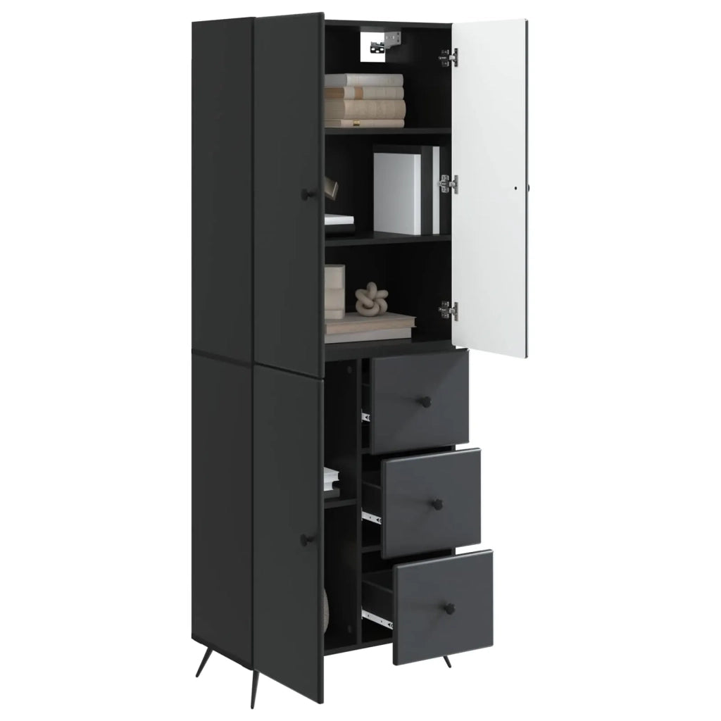 Set di armadi 2 pz Nero Legno ingegnerizzato 3416899