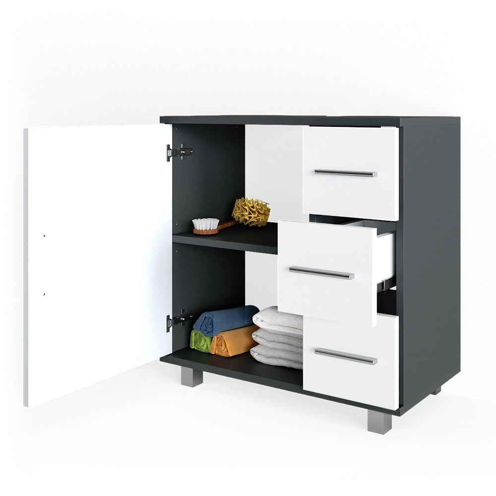 Vicco Mobile sottolavabo per bagno Antracite 33 x 60 cm
