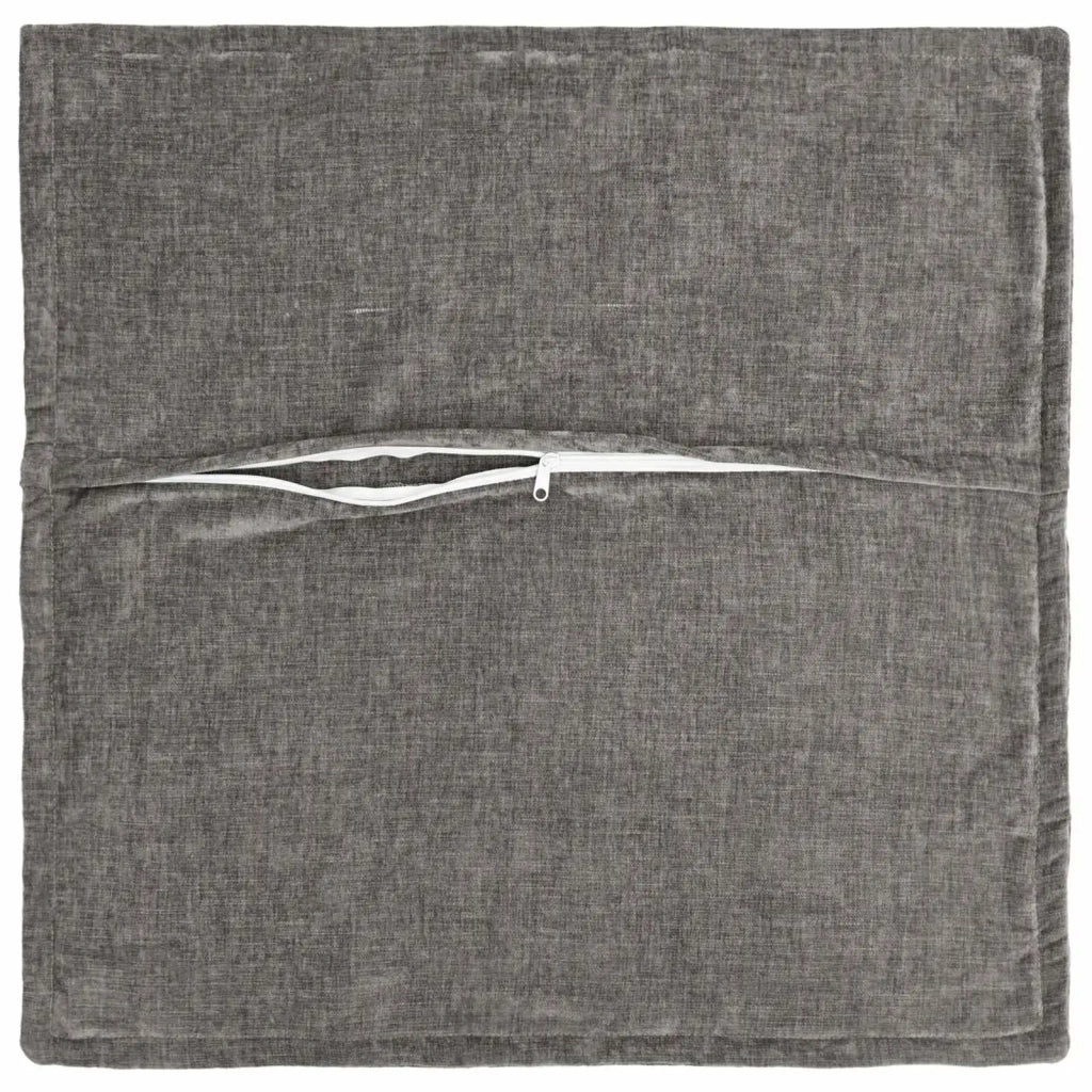 Federa 6 pz HOUTEN Grigio Scuro 65 x 65 cm Tessuto Chenille 921066