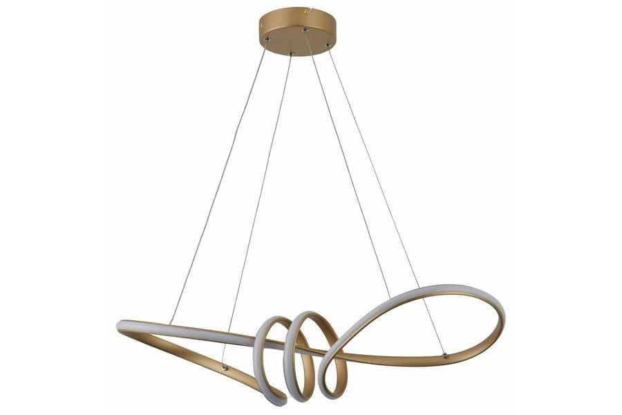 Lampada a sospensione LED Canbera 40W oro 4000K Reality
