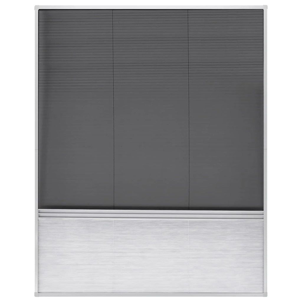 Zanzariera Plissettata in Alluminio 80x100 cm con Tendina 142616