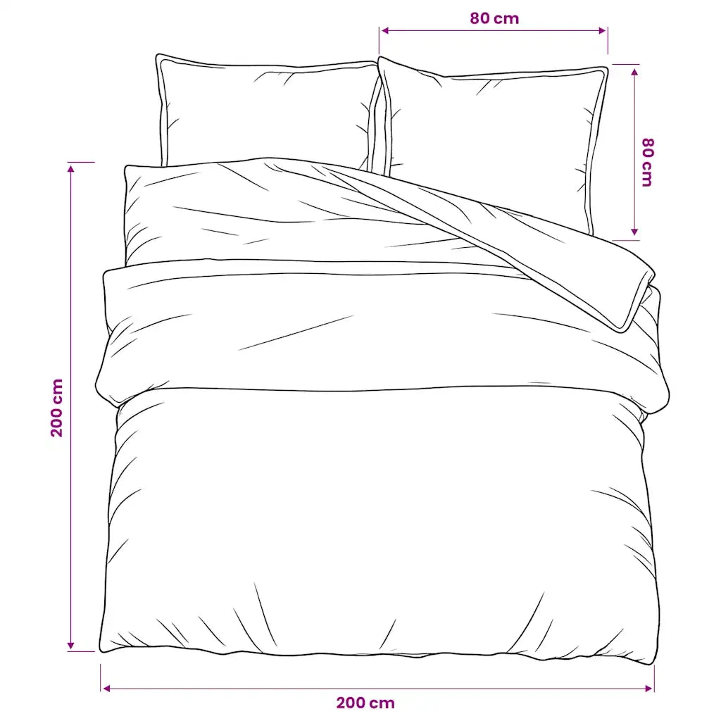 Set Copripiumino Rosa 200x200 cm in Cotone 136516