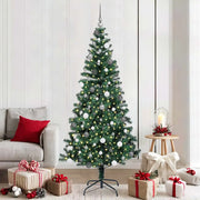 Albero di Natale artificiale con luci integrate Verde 210 cm 3396774