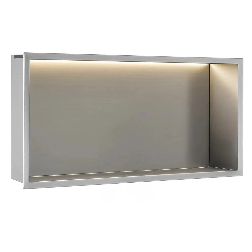 Mensola Bagno Led 30x60 Steel Brush
