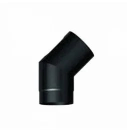 Curva 45 2 settori nero pesante 180