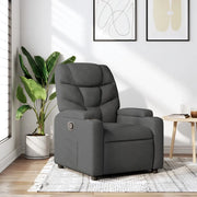 Poltrona reclinabile in tessuto grigio scuro 3205609