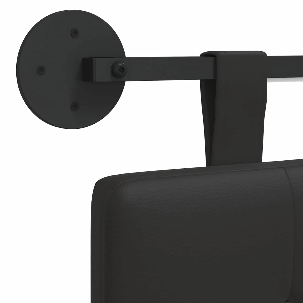 Testiera | Testata sospesa Con luce LED Nero Similpelle