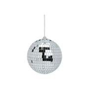 PALLA DISCO PARTY IN VETRO ARGENTO 15.50 CM