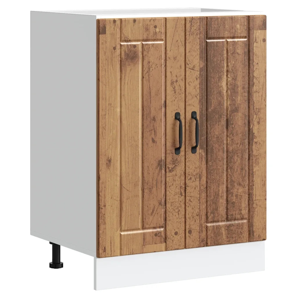 Mobile Base Lavello Lucca Legno Antico in Legno Multistrato 853685