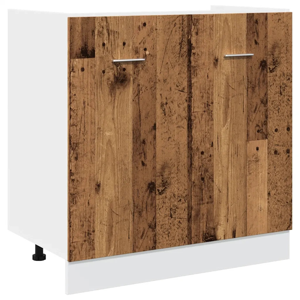 Set di Mobili da Cucina 11 pz Lyon Legno Antico in Truciolato 3328579