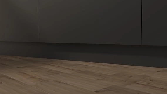 Zoccolatura pvc per cucina 2 metri in colore Nero H 10 CM