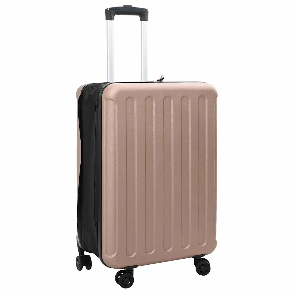 Valigia con blocco oro rosa 43 x 27 x 66 cm Plastica ABS 42006239