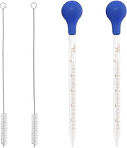 Due dispenser a gocce da 10 ml - pipetta a gocce in stile a gocce - laboratorio e forme per dolci.