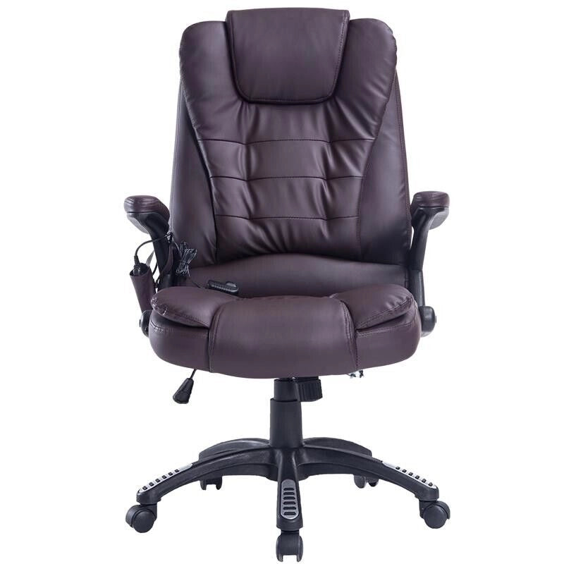 POLTRONA SEDIA MASSAGGIANTE DA UFFICIO CON RISCALDAMENTO 62 X 68 X111-121 CM