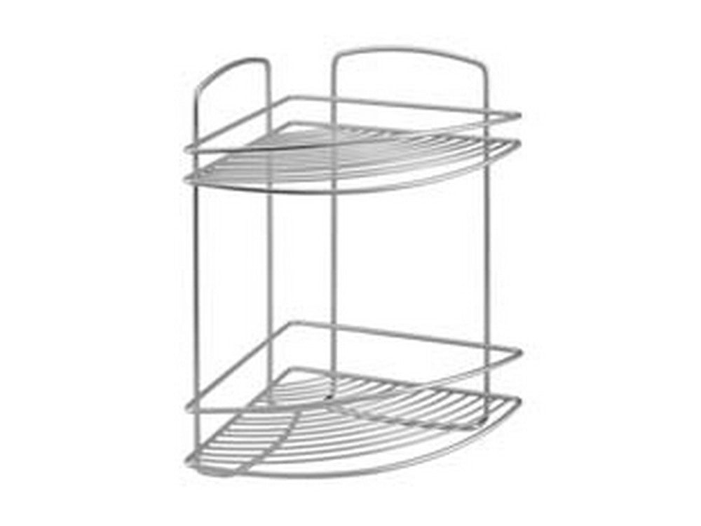 1pz mensola angolare a 2 piani serie onda - cm.22x22x35 cod:ferx.fer324281