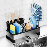 Organizzatore per cucina con supporto per asciugatrice e griglia per asciugatura