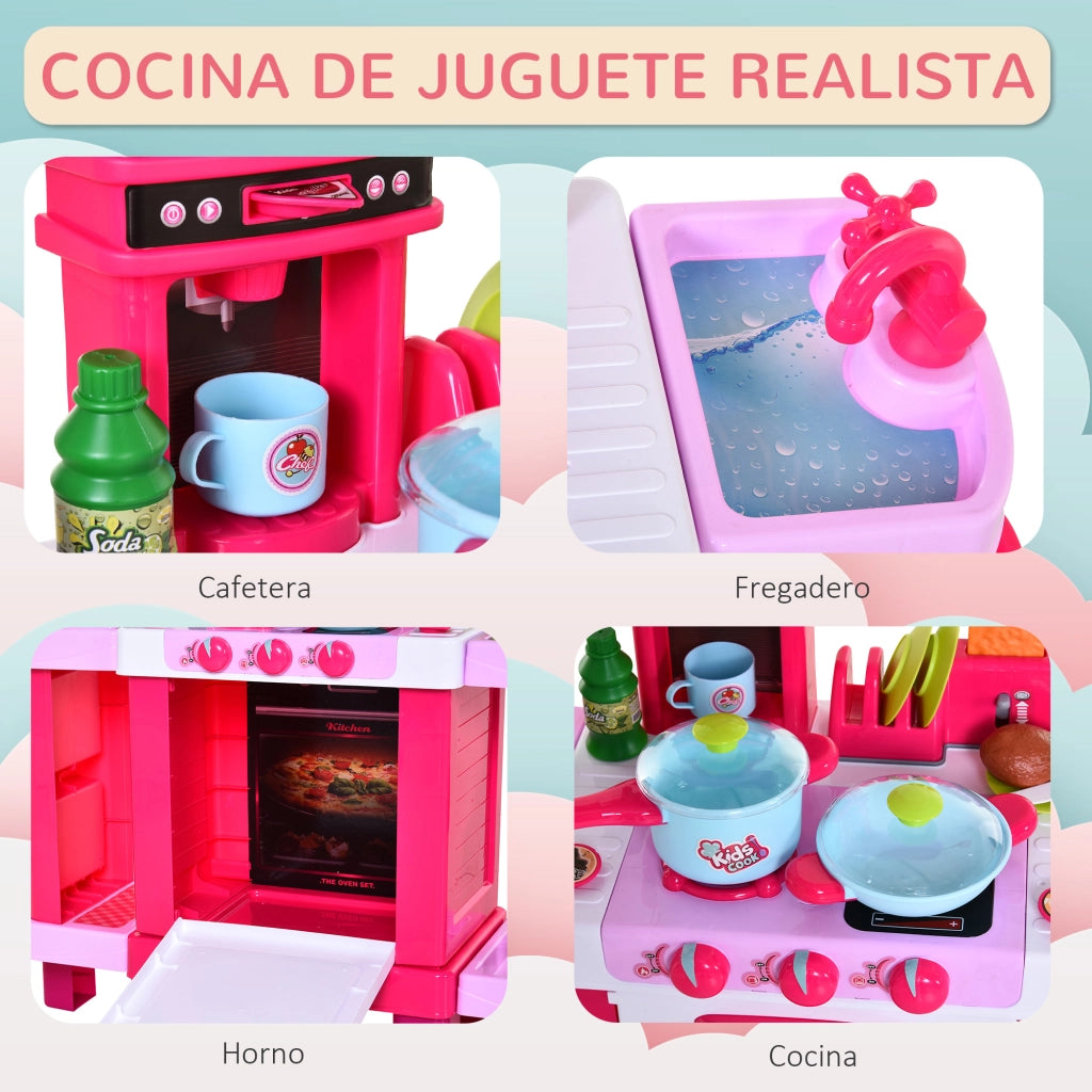 Cucina Giocattolo Bambini ¨C Minimal ¨C Rosa 78x29x87 cm