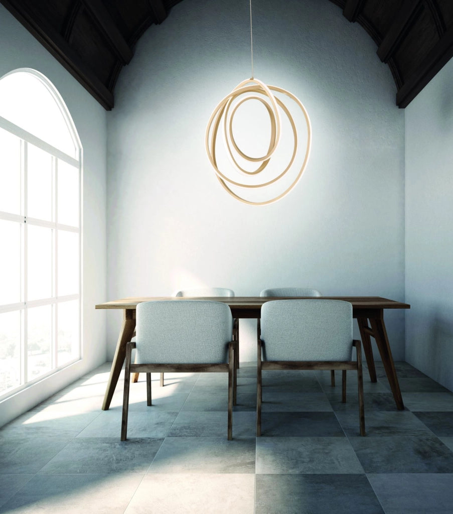 SOSPENSIONE GOLDEN LED 3000K 2190LM 50W D.50CM COLORE ORO DIMMERABILE