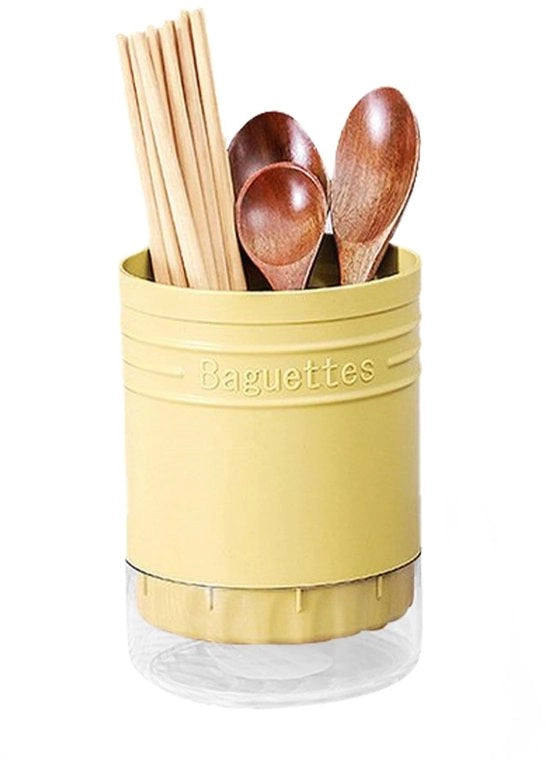 Organizzatore per posate e forchette in plastica - Design a drenaggio - Sostegno per posate e stecchi da tavola - Materiale ecologico - Disegno a drenaggio