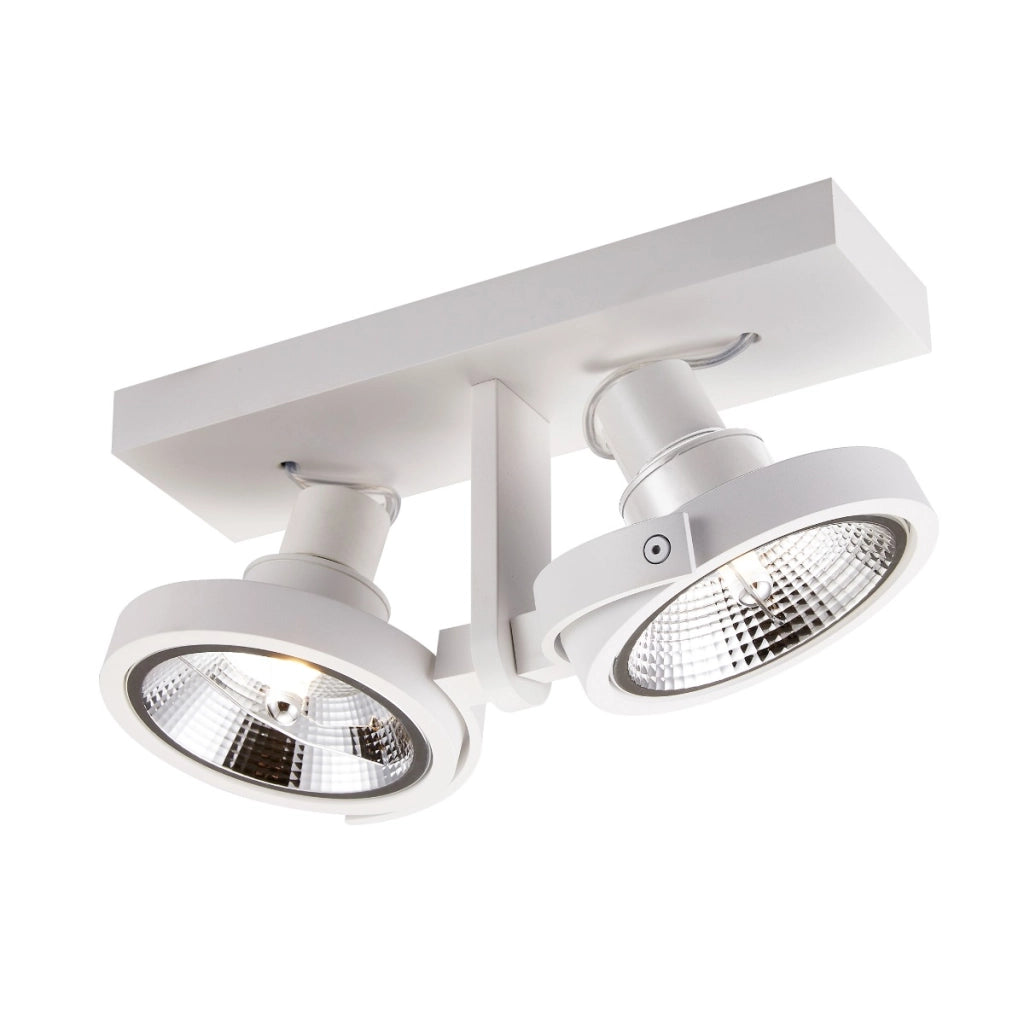 Plafoniera Master 2xES111 bianca metallo Zuma Line