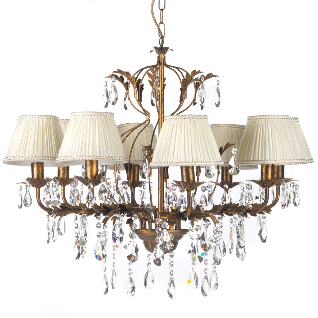 Lampadario 8 luci Karen bronzo