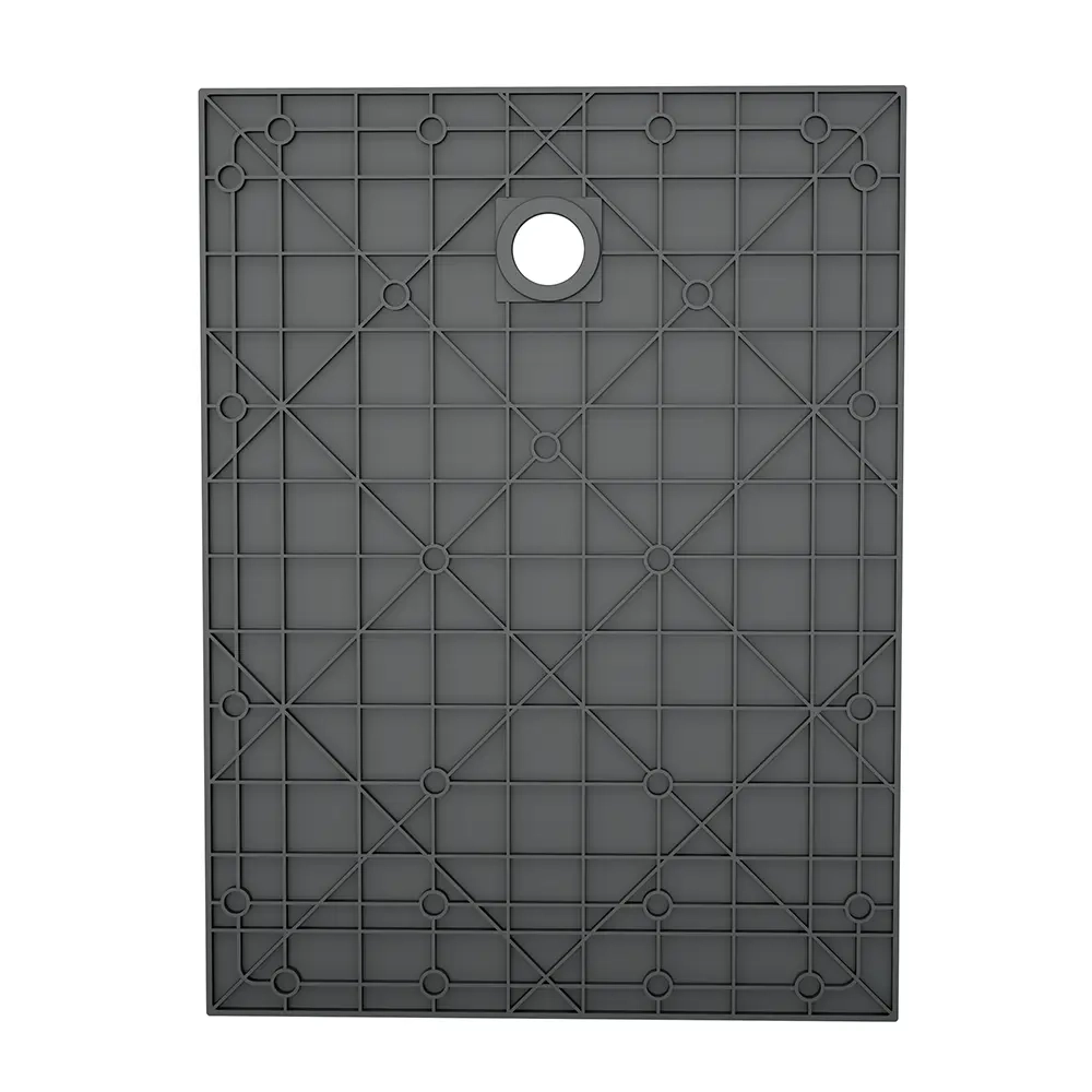 Piatto doccia 80x100 cm colore nero effetto pietra | Samos