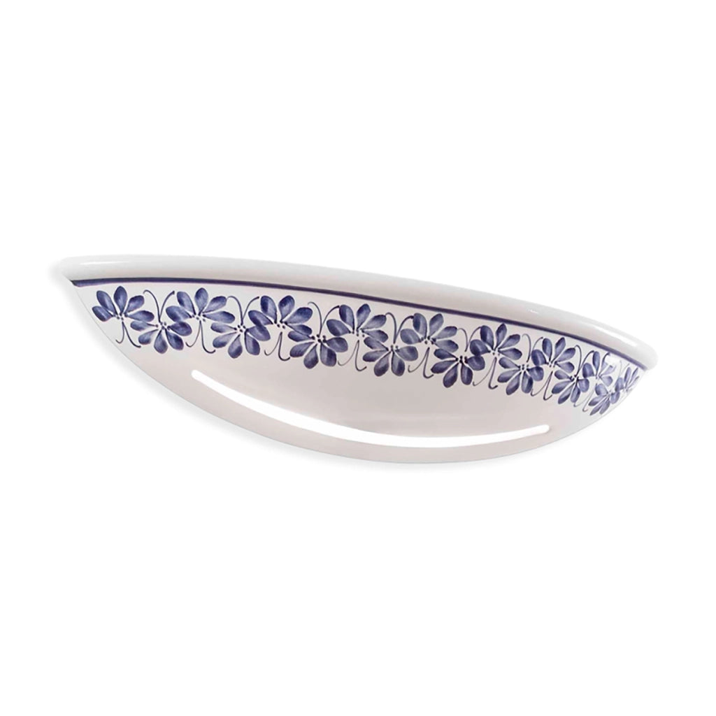 Applique Classica Trieste Bianco Decorato Filo Marrone 1 Luce R7S