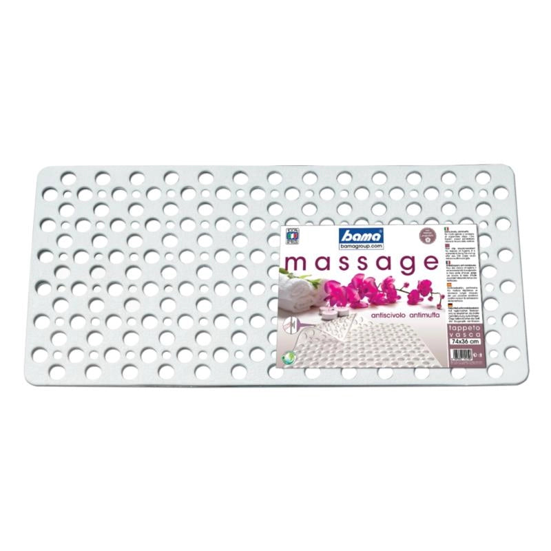 TAPPETO VASCA BAMA 74x36 cm - Col. Bianco - BAMA