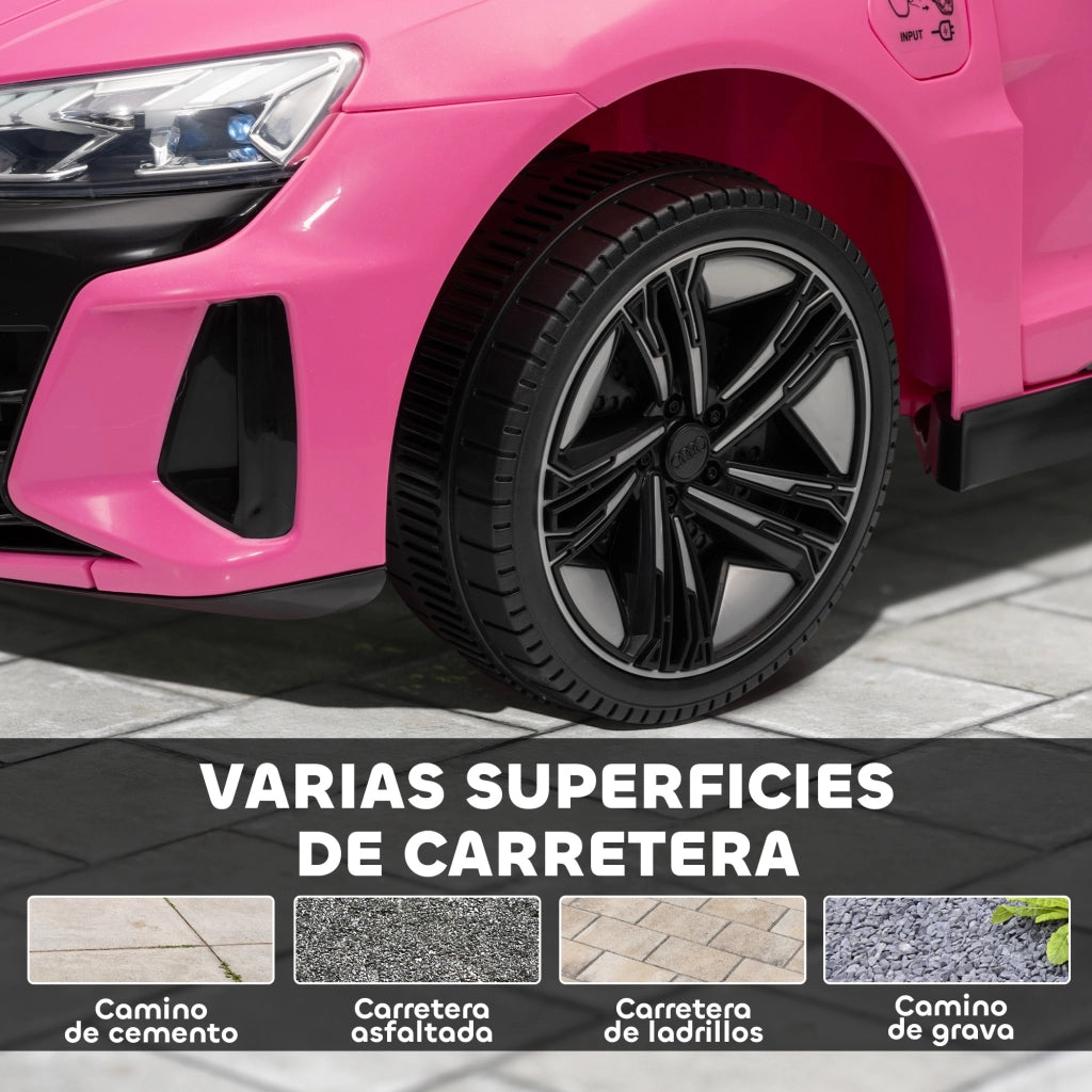 Auto Elettrica per Bambini Audi RS e-tron GT ¨C zephmum ¨C 103x58x41 cm Rosa