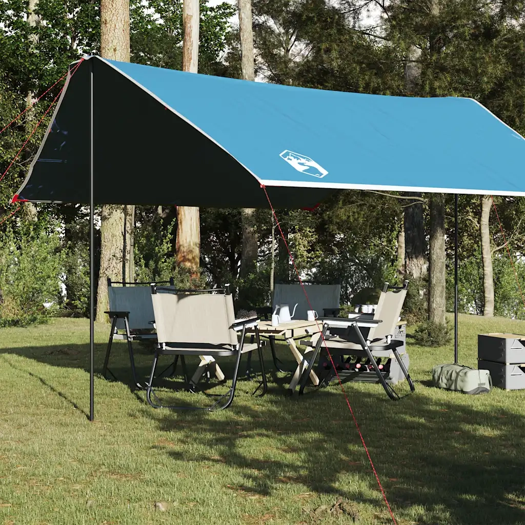 Telone da campeggio | Tenda da campo Blu 430x380x210 cm Impermeabile