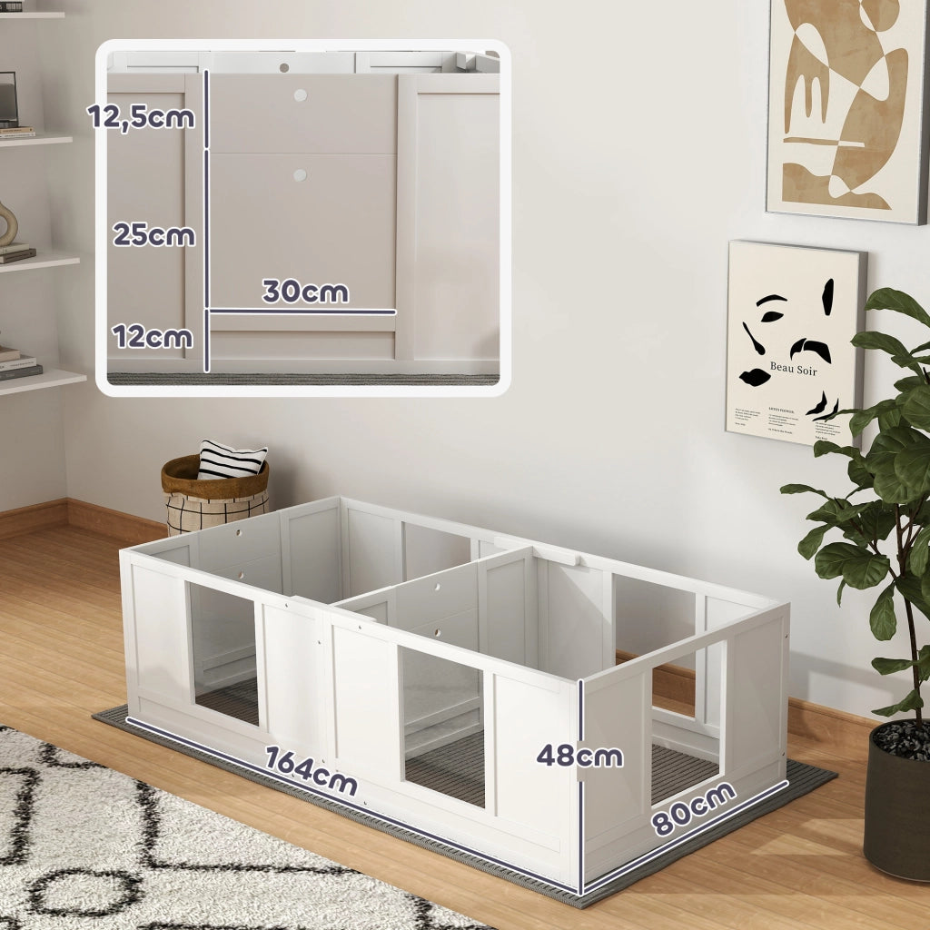 Box per cani ¨C Minimal ¨C 2 ambienti, pannelli trasparenti