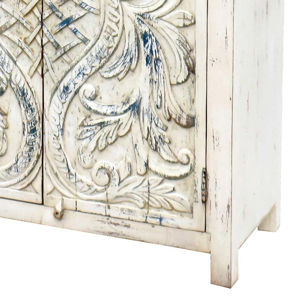 Armadio in legno bianco 99x42x180h