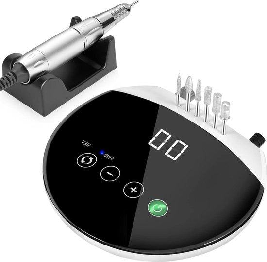 Vijilatrice elettrica Professionale con display LED a tocco 35.000 giri/min Versione migliorata per manicure e pedicure a gel o acrilico