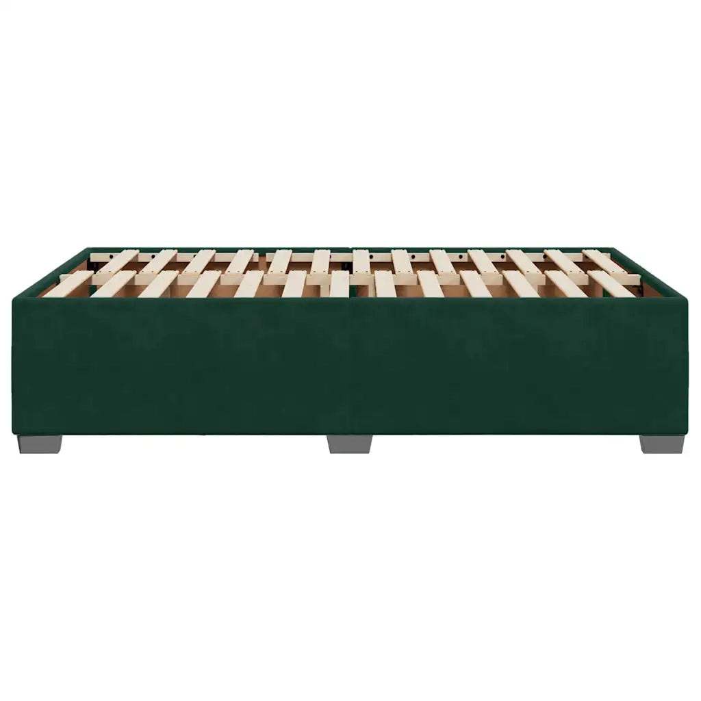 Giroletto senza Materasso Verde Scuro 120x190 cm Velluto 3284622