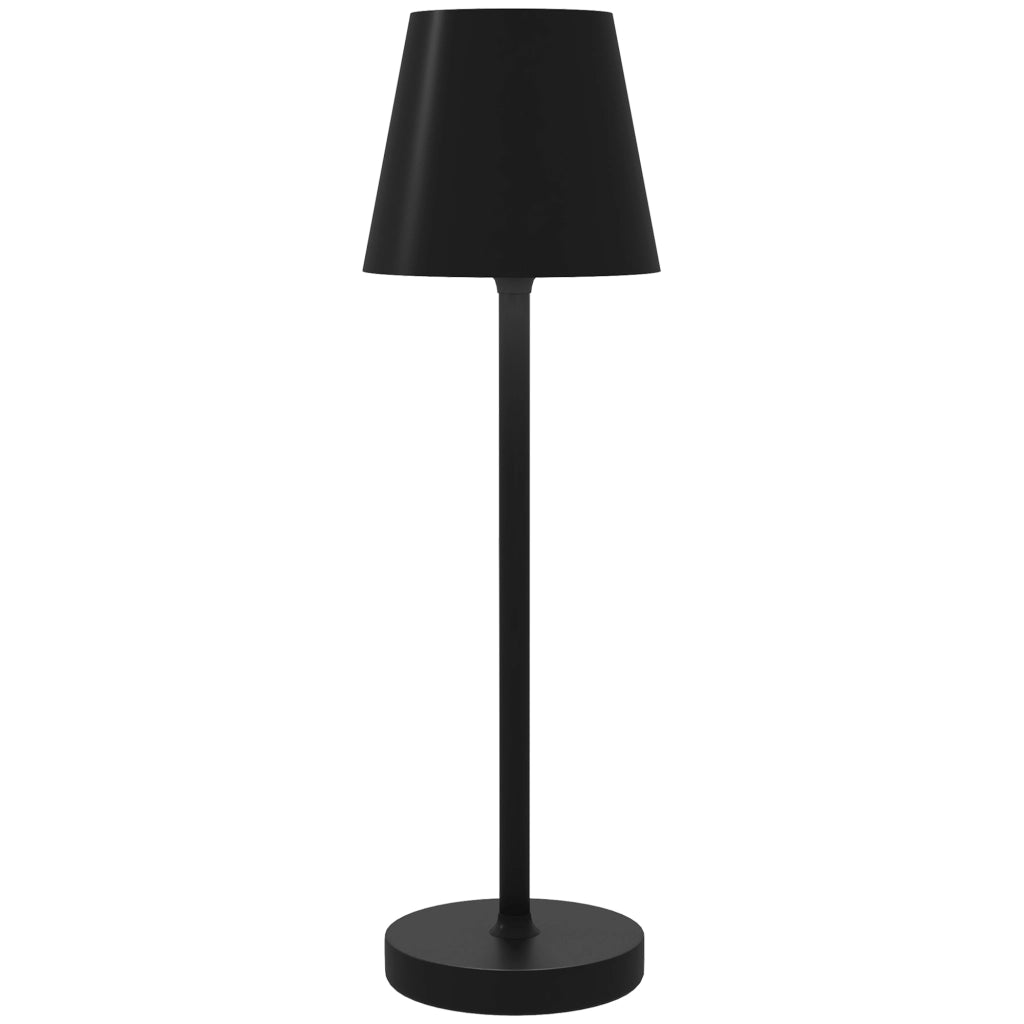 Lampada da Tavolo LED Ricaricabile ¨C Minimal ¨C Nero 3 Colori ?11,2x36,5 cm