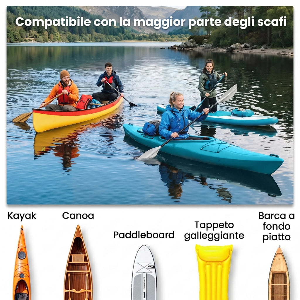 Carrello Pieghevole per Kayak ¨C Xylo ¨C Pneumatici 25cm