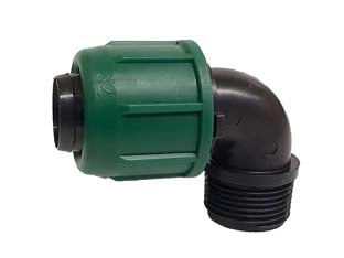 GOMITO 90° A COMPRESSIONE ALA PN4 FILETTO MASCHIO- - 16x1/2 - 10 pezzi