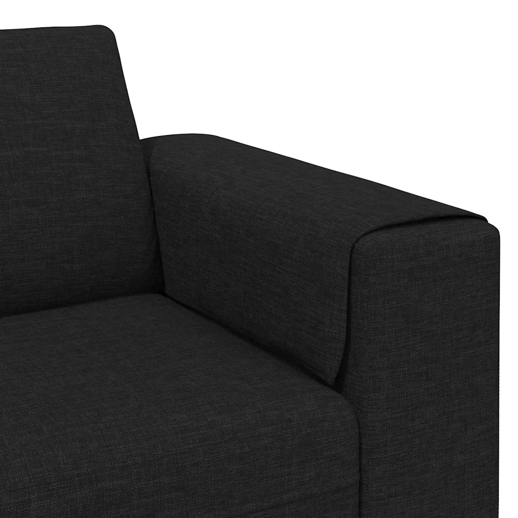 Divano per Soggiorno Nero 250 x 77 x 76 cm Poliestere 3335083