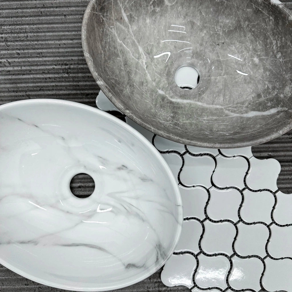 Lavabo Da Appoggio Rea Sofia Mini Grigio