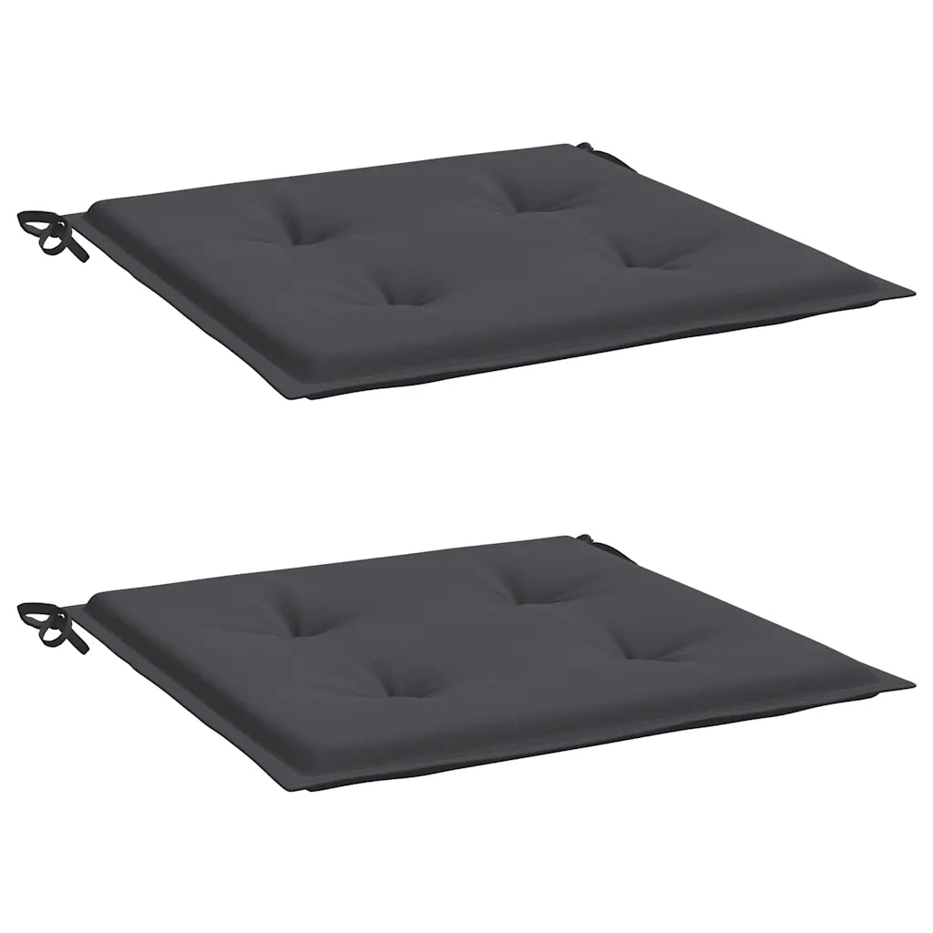 Cuscini per Sedia 2 pz | Cuscini per sedie Antracite 40x40x4 cm in Tessuto Oxford