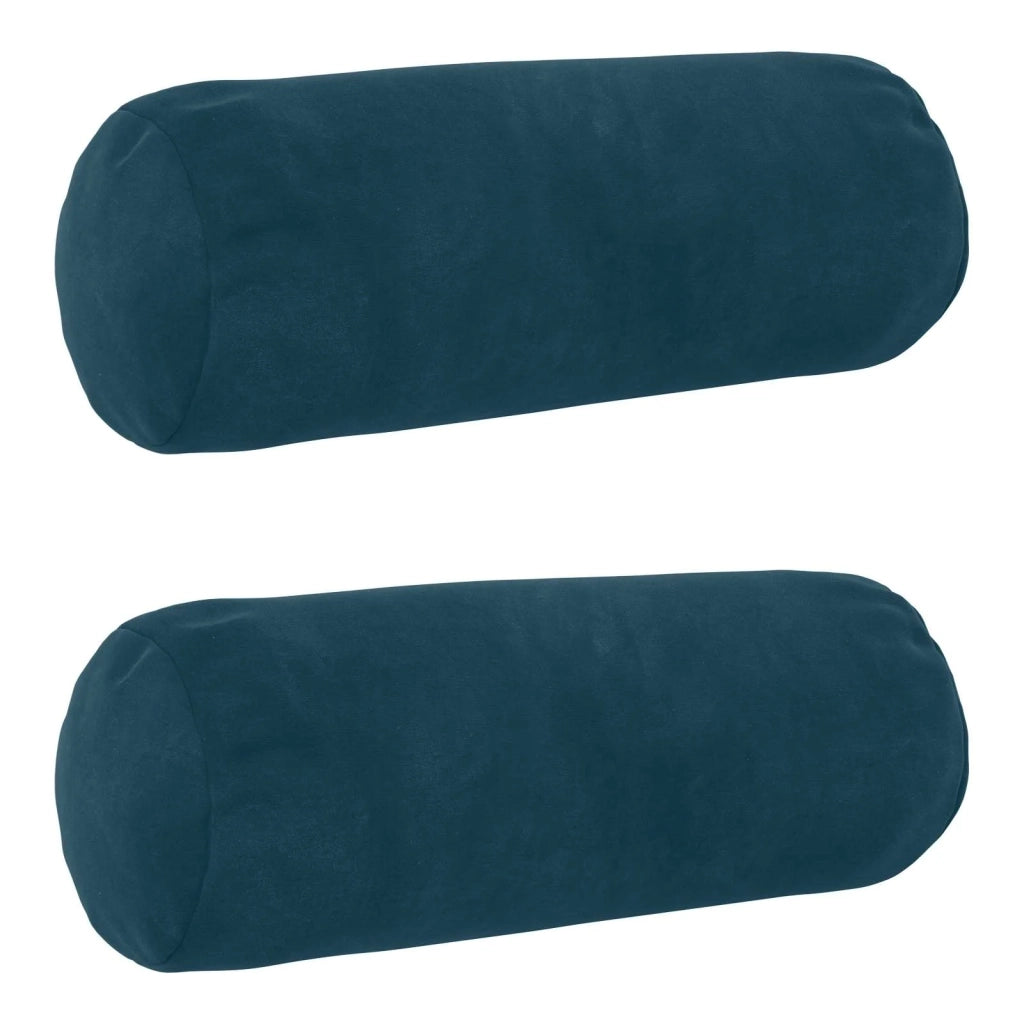 Cuscino con cuscino HEERLEN 2 pz Blu Velluto 929985