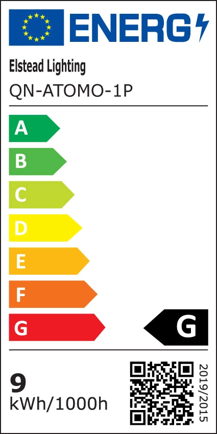 Sospensione Quintiesse Atomo oro vetro trasparente LED 9W