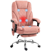 Sedia da ufficio ergonomica con schienale, braccioli e rotelle ¨C Minimal ¨C rosa