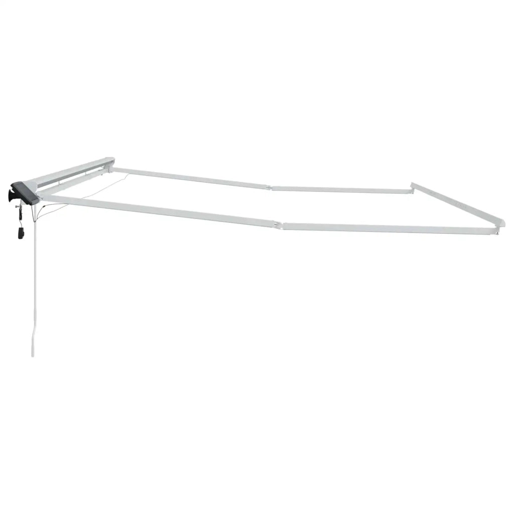 Cornice per Tenda Manuale con LED Bianco 5 x 3 m Alluminio 42024804
