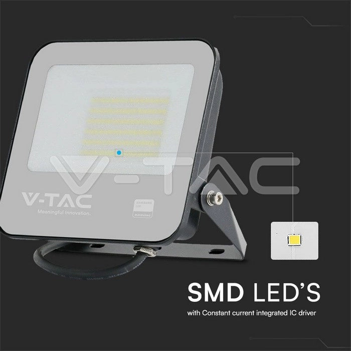 V-TAC Proiettore LED 50W 6500K IP65 Chip Samsung 4270 lm VT-44055 Nero SKU 23600