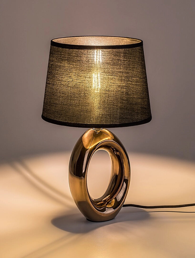 Lampada da tavolo Dalora 1xE14 marrone nero Rabalux