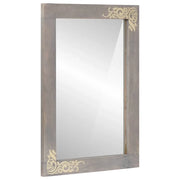 Specchio da bagno con specchio Grigio 70 x 50 x 2,5 cm 4018803