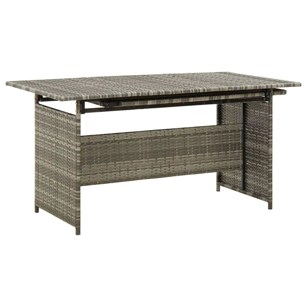 Set Divani da Giardino 2 pz con Cuscini in Polyrattan Grigio 316871